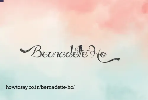 Bernadette Ho