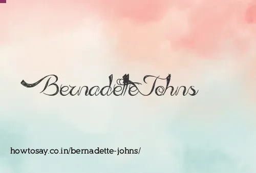 Bernadette Johns