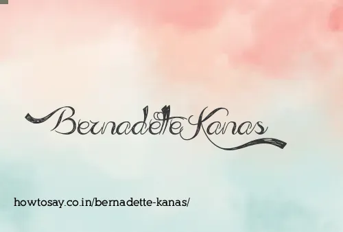 Bernadette Kanas