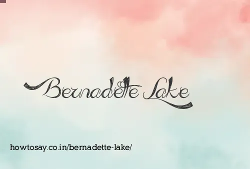 Bernadette Lake