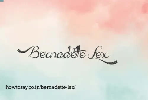 Bernadette Lex