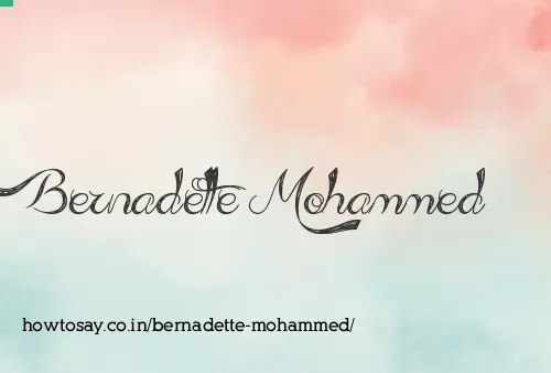 Bernadette Mohammed