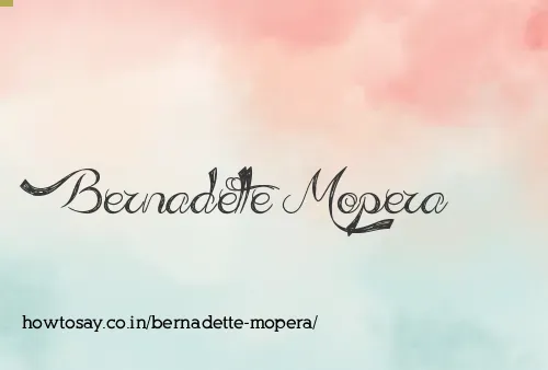 Bernadette Mopera