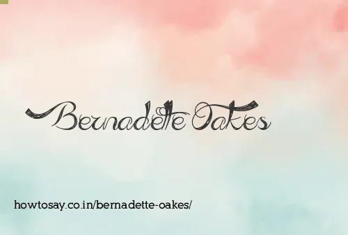 Bernadette Oakes