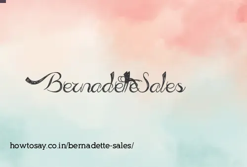 Bernadette Sales