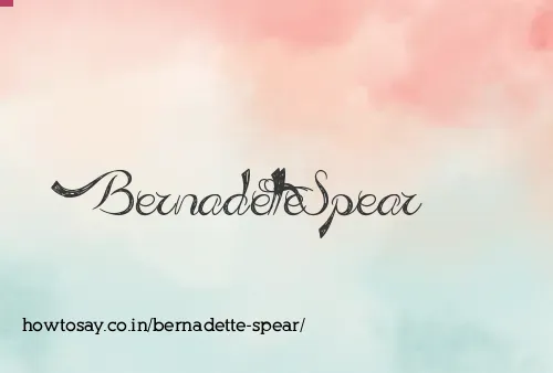 Bernadette Spear