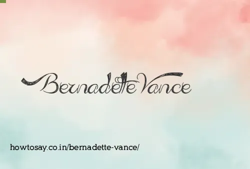 Bernadette Vance