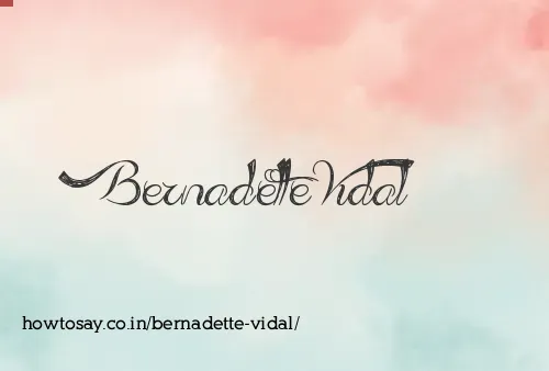 Bernadette Vidal