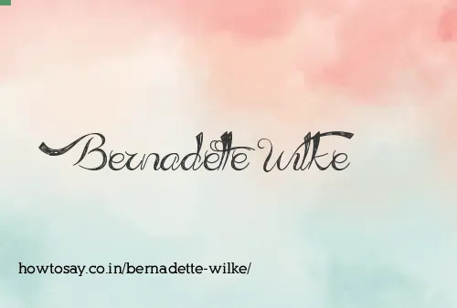 Bernadette Wilke