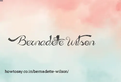Bernadette Wilson