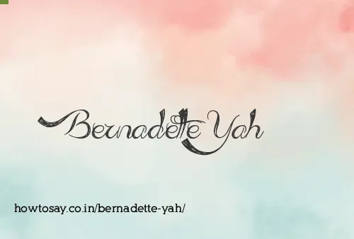 Bernadette Yah