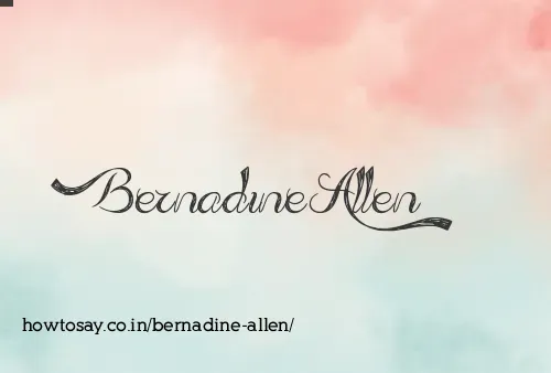 Bernadine Allen