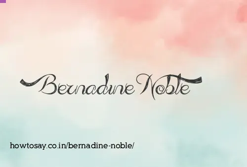 Bernadine Noble