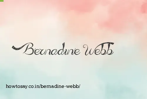Bernadine Webb