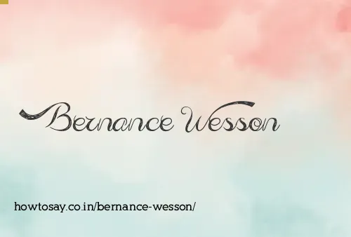 Bernance Wesson