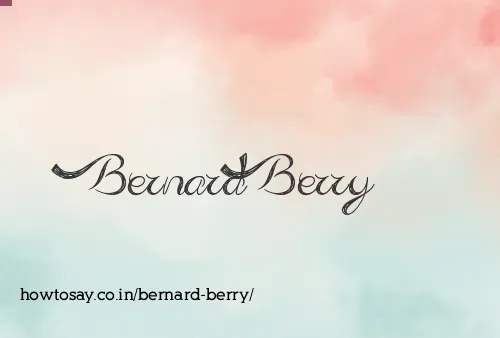 Bernard Berry