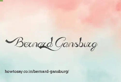 Bernard Gansburg