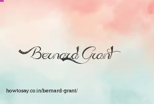 Bernard Grant