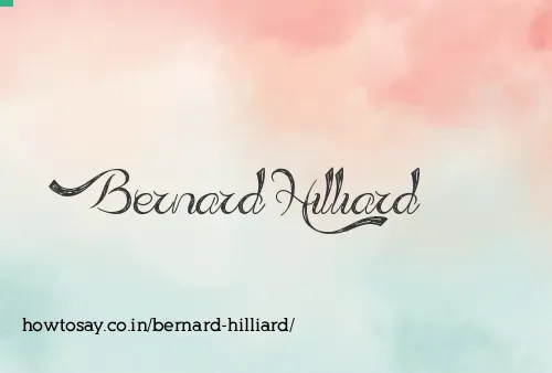 Bernard Hilliard