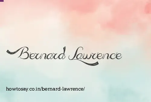 Bernard Lawrence