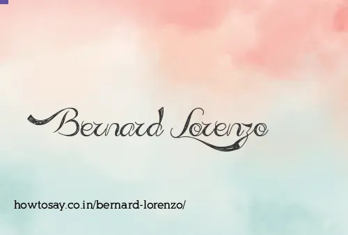 Bernard Lorenzo