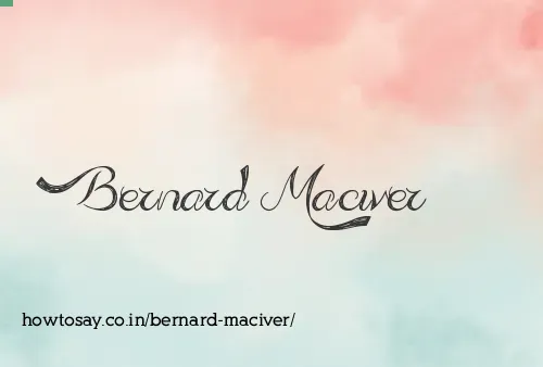 Bernard Maciver