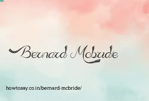 Bernard Mcbride