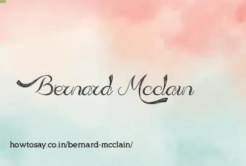 Bernard Mcclain