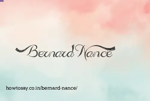 Bernard Nance