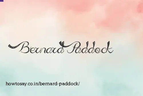 Bernard Paddock