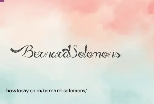 Bernard Solomons