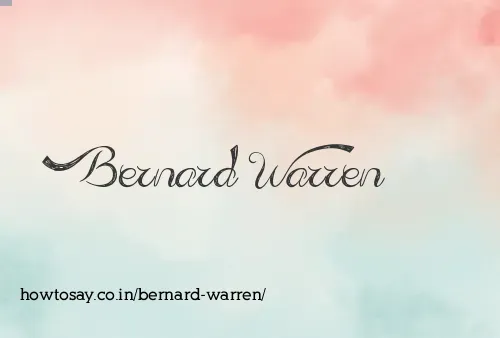 Bernard Warren