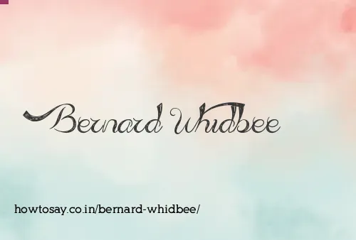Bernard Whidbee