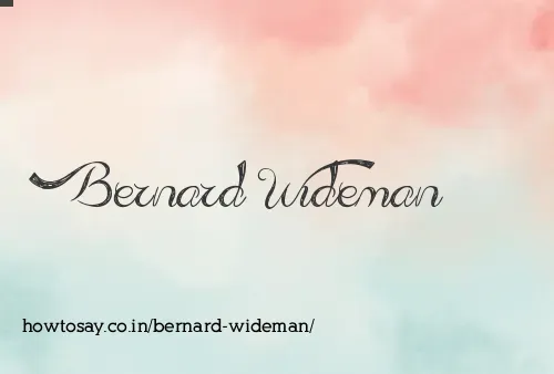 Bernard Wideman