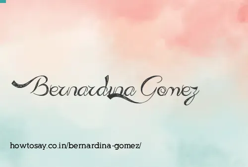 Bernardina Gomez
