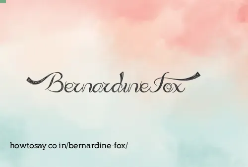 Bernardine Fox