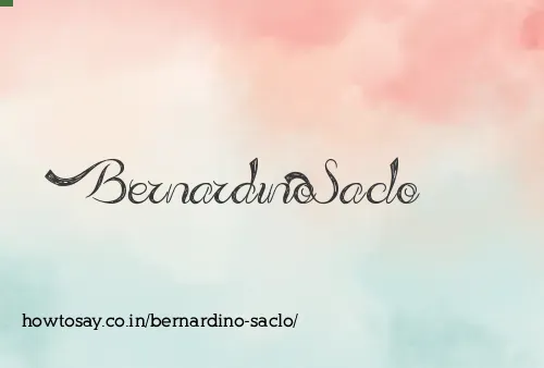 Bernardino Saclo