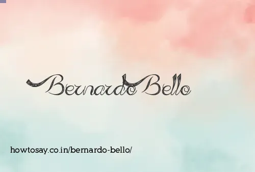 Bernardo Bello