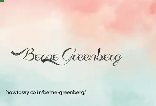 Berne Greenberg