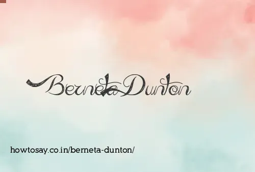 Berneta Dunton