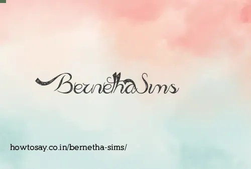 Bernetha Sims