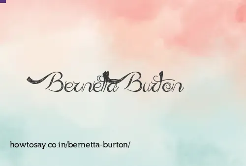 Bernetta Burton