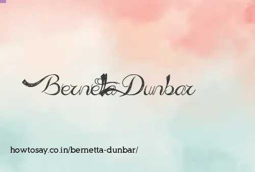 Bernetta Dunbar