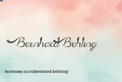Bernhard Behling