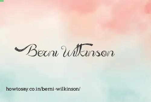 Berni Wilkinson