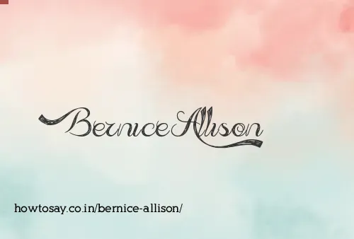 Bernice Allison