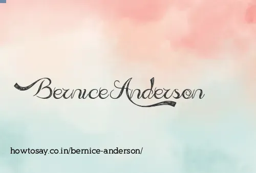 Bernice Anderson