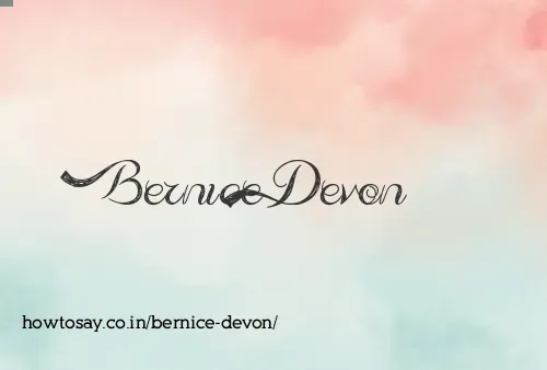 Bernice Devon