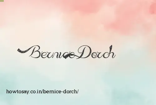 Bernice Dorch