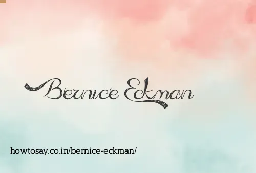 Bernice Eckman